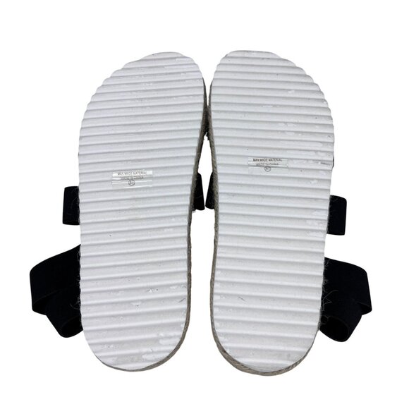 Nature Breeze Womens Strappy Black Espadrille Sandals Size 8.5 Comfortable Summe - Picture 8 of 8